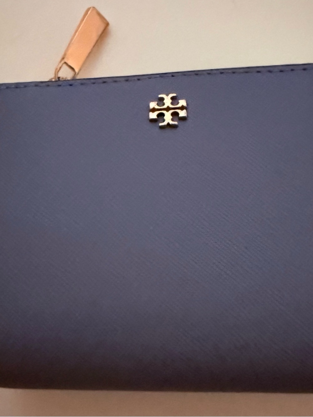 Tory Burch blue with Gold Logo
